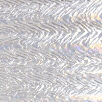 Clear Transparent, Herringbone, Rainbow Iridescent, 3 mm, Fusible