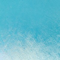 Turquoise Blue Transparent, Non-Fusible, Thin-rolled, Iridescent, rainbow, 2 mm, Color Sample, 2x2 in.