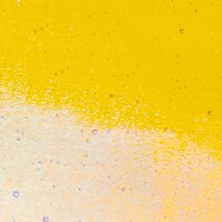 Yellow Transparent, Non-Fusible, Thin-rolled, Iridescent, rainbow, 2 mm, Color Sample, 2x2 in.