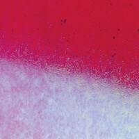 Red Transparent, Non-Fusible, Double-rolled, Iridescent, rainbow, 3 mm, Color Sample, 2x2 in.
