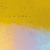 Chartreuse Transparent, Non-Fusible, Double-rolled, Iridescent, rainbow, 3 mm, Color Sample, 2x2 in.