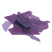 Deep Royal Purple Transparent, Confetti, Fusible