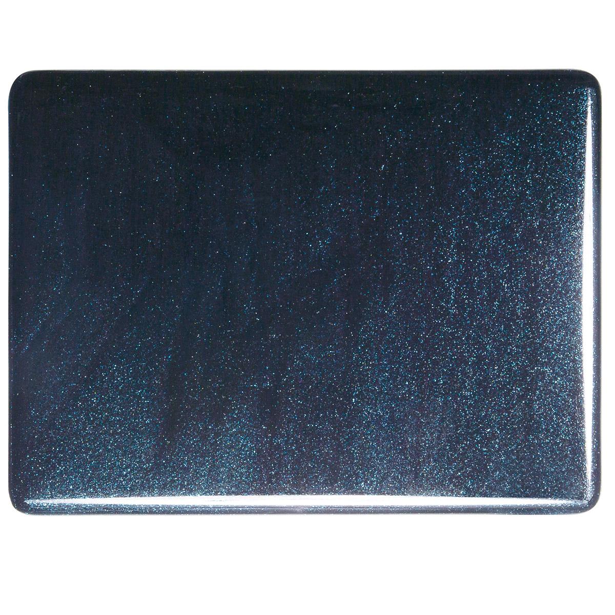 Aventurine Blue Transparent, Double-rolled, 3 mm, Fusible
