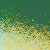 Kelly Green Transparent, Non-Fusible, Double-rolled, Iridescent, rainbow, 3 mm, Color Sample, 2x2 in.