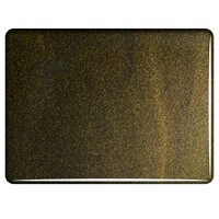 Aventurine Bronze Transparent, Double-rolled, 3 mm, Fusible