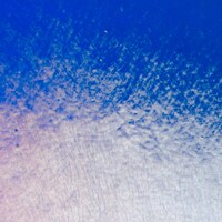 Caribbean Blue Transparent, Non-Fusible, Double-rolled, Iridescent, rainbow, 3 mm, Color Sample, 2x2 in.