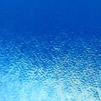 Caribbean Blue Transparent, Thin-rolled, Iridescent, rainbow, 2 mm, Fusible