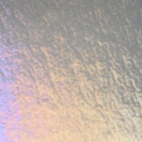 Pewter Transparent, Non-Fusible, Double-rolled, Iridescent, rainbow, 3 mm, Color Sample, 2x2 in.