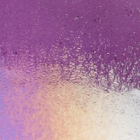 Violet Transparent, Non-Fusible, Thin-rolled, Iridescent, rainbow, 2 mm, Color Sample, 2x2 in.