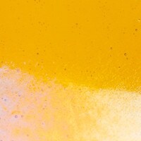 Marigold Yellow Transparent, Non-Fusible, Double-rolled, Iridescent, rainbow, 3 mm, Color Sample, 2x2 in.