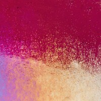 Garnet Red Transparent, Non-Fusible, Thin-rolled, Iridescent, rainbow, 2 mm, Color Sample, 2x2 in.