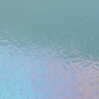 Steel Blue Transparent, Non-Fusible, Thin-rolled, Iridescent, rainbow, 2 mm, Color Sample, 2x2 in.