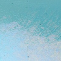 Light Turquoise Blue Transparent, Non-Fusible, Double-rolled, Iridescent, rainbow, 3 mm, Color Sample, 2x2 in.