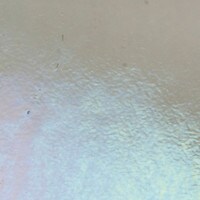 Light Silver Gray Transparent, Non-Fusible, Thin-rolled, Iridescent, rainbow, 2 mm, Color Sample, 2x2 in.