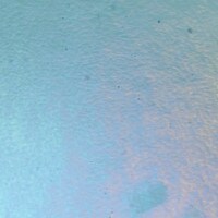 Sea Blue Transparent, Non-Fusible, Thin-rolled, Iridescent, rainbow, 2 mm, Color Sample, 2x2 in.