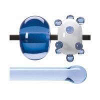 Pale Sky Blue Transparent, Rod, 5 mm, Fusible