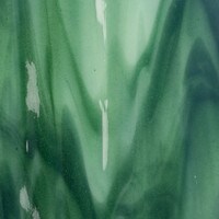 Mint Opal, Deep Forest Green Transparent 2-Color Mix, Non-Fusible, Single-rolled, 3 mm, Color Sample, 2x2 in.