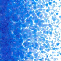 Caribbean Blue, White 2-Color Mix, Medium Frit, Fusible