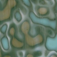 Patina Green, Mottle Opalescent, Single-rolled, 3 mm, Non-Fusible