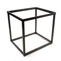 Accent Table Base, Recessed Top, Black Powder-Coat Finish