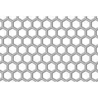 Fusible Decals, Honeycomb Pattern, Platinum