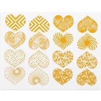 Decal, Modern Heart, Gold