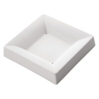 Square Plate, Simple Curve, 5.3 in (13 cm), Slumping Mold