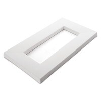 Rectangular Drop Out, 15.4 x 8.7 in (39 x 22 cm), Slumping Mold